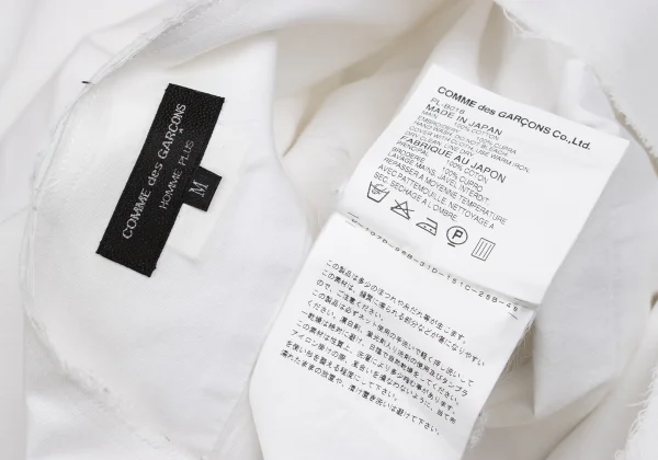 COMME des GARCONS HOMME PLUS Dot Embroidery Design Collarless Shirt K-162069_019