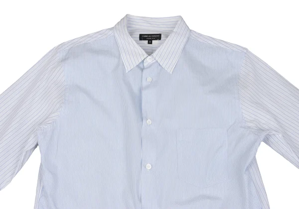 COMME des GARCONS HOMME PLUS Layered Switching Stripe Shirt K-162070_003