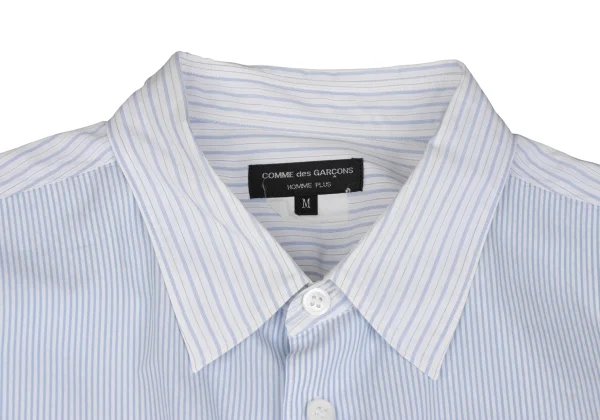 COMME des GARCONS HOMME PLUS Layered Switching Stripe Shirt K-162070_004