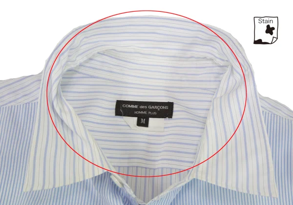 COMME des GARCONS HOMME PLUS Layered Switching Stripe Shirt K-162070_005