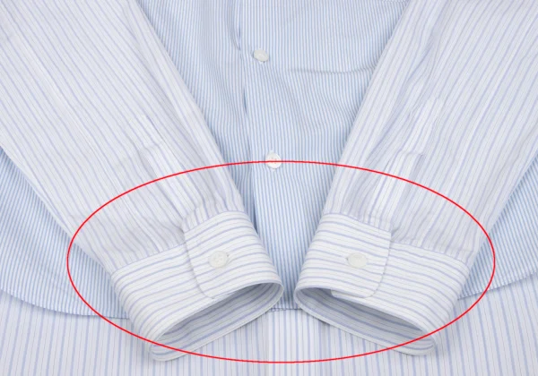 COMME des GARCONS HOMME PLUS Layered Switching Stripe Shirt K-162070_009