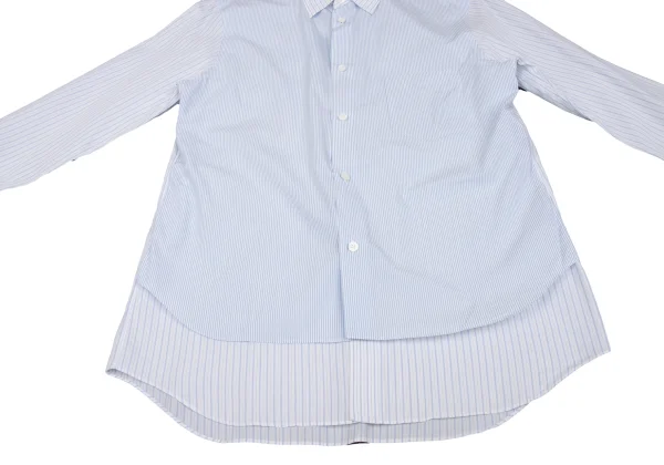 COMME des GARCONS HOMME PLUS Layered Switching Stripe Shirt K-162070_011