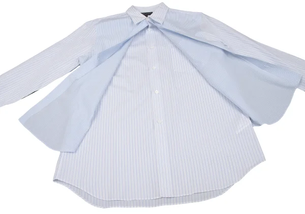 COMME des GARCONS HOMME PLUS Layered Switching Stripe Shirt K-162070_012