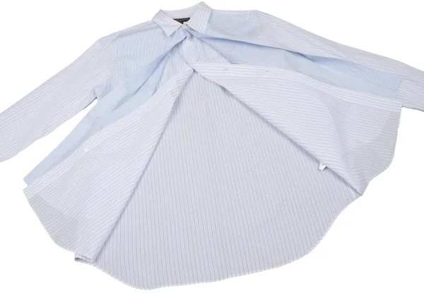 COMME des GARCONS HOMME PLUS Layered Switching Stripe Shirt K-162070_013