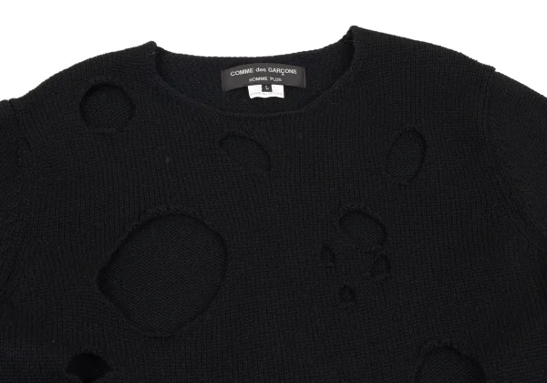 COMME des GARCONS HOMME PLUS Hole Design Knit Sweater K-162071_002
