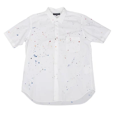 COMME des GARCONS HOMME Splash Paint Design Short Sleeve Shirt