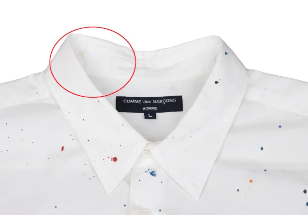 COMME des GARCONS HOMME Splash Paint Design Short Sleeve Shirt K-162072_003
