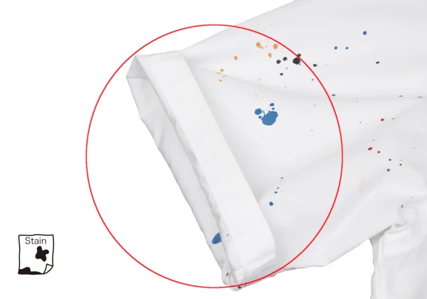 COMME des GARCONS HOMME Splash Paint Design Short Sleeve Shirt K-162072_008