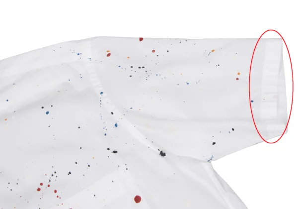 COMME des GARCONS HOMME Splash Paint Design Short Sleeve Shirt K-162072_009