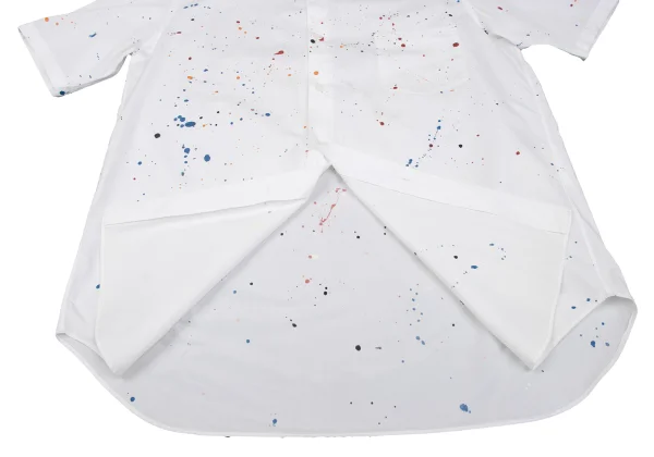 COMME des GARCONS HOMME Splash Paint Design Short Sleeve Shirt K-162072_014