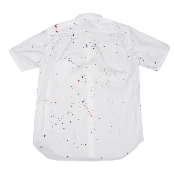 COMME des GARCONS HOMME Splash Paint Design Short Sleeve Shirt K-162072_015