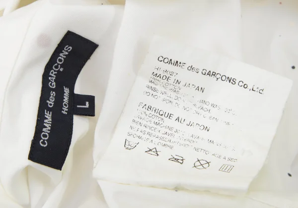 COMME des GARCONS HOMME Splash Paint Design Short Sleeve Shirt K-162072_019