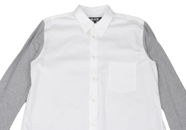 BLACK COMME des GARCONS Sleeve Switching Design Shirt K-162073_002