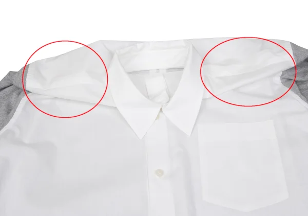 BLACK COMME des GARCONS Sleeve Switching Design Shirt K-162073_005