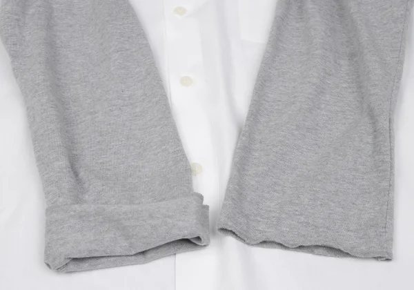 BLACK COMME des GARCONS Sleeve Switching Design Shirt K-162073_011