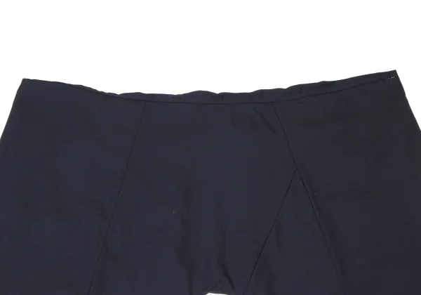 GANRYU Wool Waist Gather Design Wide Cropped Pants K-162074_003