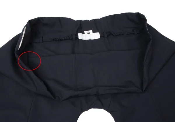 GANRYU Wool Waist Gather Design Wide Cropped Pants K-162074_004