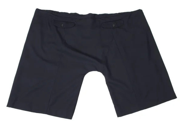 GANRYU Wool Waist Gather Design Wide Cropped Pants K-162074_009