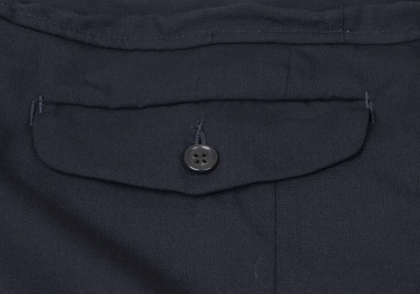 GANRYU Wool Waist Gather Design Wide Cropped Pants K-162074_011