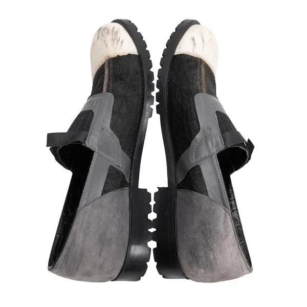 COMME des GARCONS HOMME PLUS Inside out Leather Shoes K-162075_010