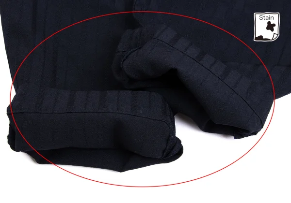 COMME des GARCONS Poly Stripe Jacquard Tuck Pants K-162078_009