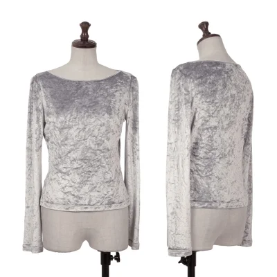 Cheap and Chic by MOSCHINO Velour Shiny Long T Shirt