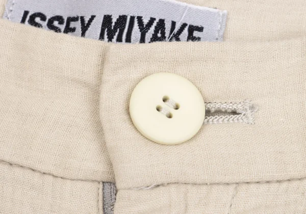 ISSEY MIYAKE Side Belted Cotton Pants K-162084_004