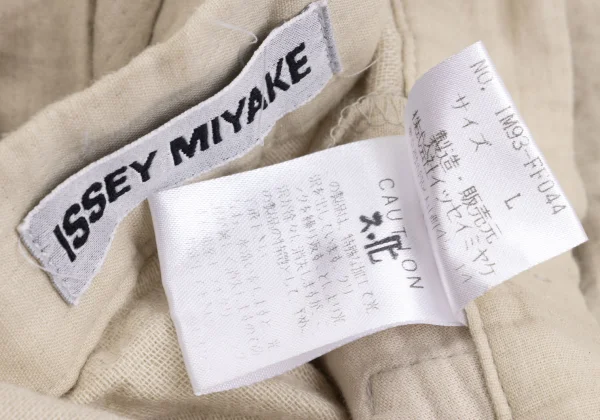 ISSEY MIYAKE Side Belted Cotton Pants K-162084_017