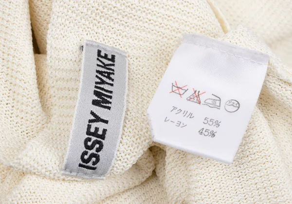 ISSEY MIYAKE Acrylic Rayon Knit Top K-162085_018
