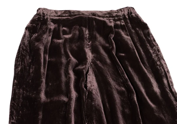 ISSEY MIYAKE PERMANENTE Velour Wide Easy Pants K-162090_002