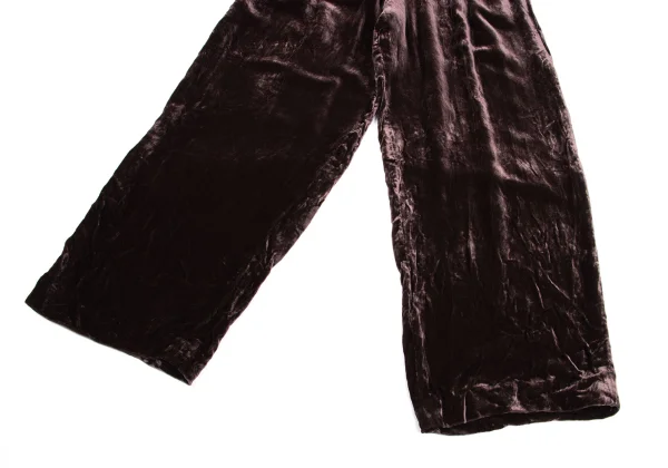 ISSEY MIYAKE PERMANENTE Velour Wide Easy Pants K-162090_005