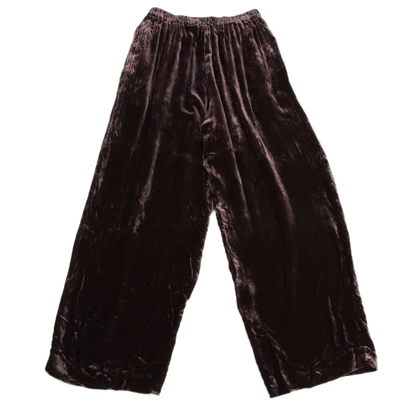 ISSEY MIYAKE PERMANENTE Velour Wide Easy Pants K-162090_007