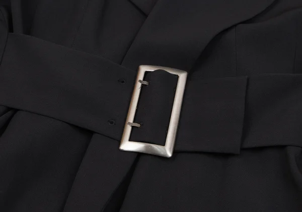 Yohji Yamamoto FEMME Belted Peak Lapel Jacket K-162092_009