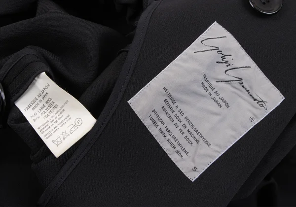 Yohji Yamamoto FEMME Belted Peak Lapel Jacket K-162092_015