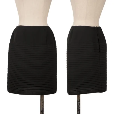 Thierry Mugler Pleated Switching Skirt
