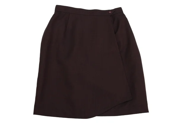 Thierry Mugler Wool Silk Half Wrap Skirt K-162096_002