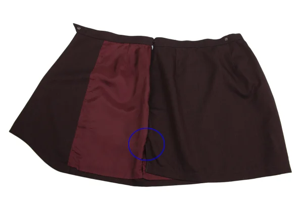 Thierry Mugler Wool Silk Half Wrap Skirt K-162096_006
