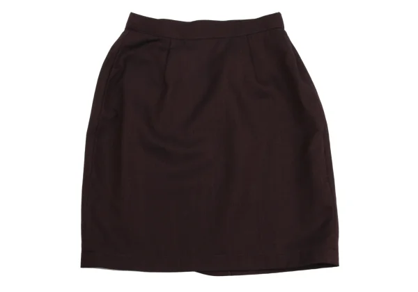 Thierry Mugler Wool Silk Half Wrap Skirt K-162096_010