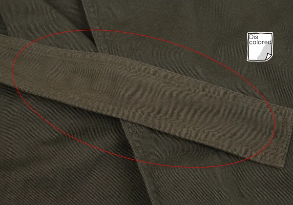 Y's Cotton Crushed-design Snap Button Belted Coat K-162097_013