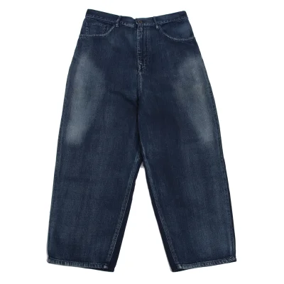 Y's Front Faded Switching Design Tapered Jeans