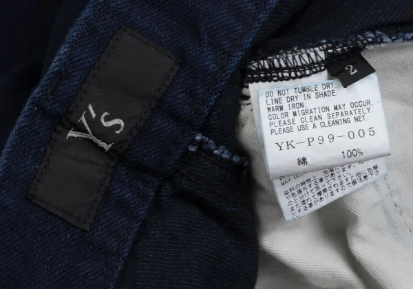 Y's Front Faded Switching Design Tapered Jeans K-162098_015