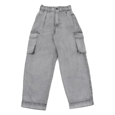 Y's Cotton Herringbone Tapered Cargo Pants