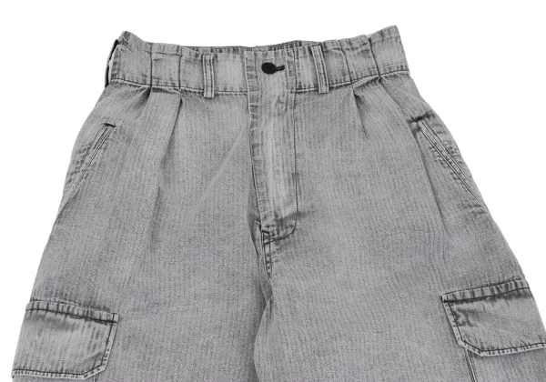 Y's Cotton Herringbone Tapered Cargo Pants K-162099_002