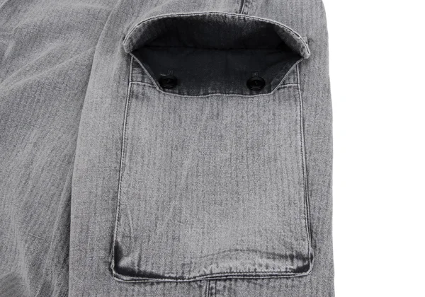 Y's Cotton Herringbone Tapered Cargo Pants K-162099_007