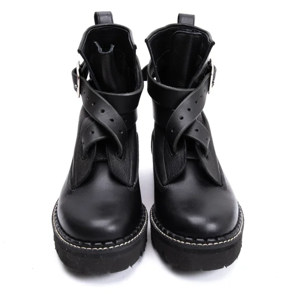 Y's Belted Leather Boots K-162100_002