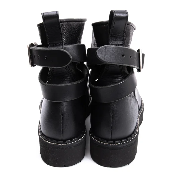 Y's Belted Leather Boots K-162100_007
