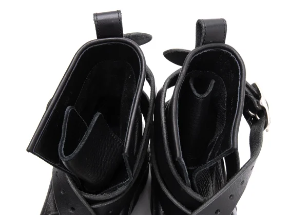 Y's Belted Leather Boots K-162100_008