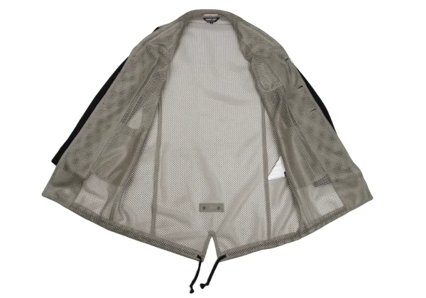 COMME des GARCONS HOMME DEUX Mesh Switching Fishtail Jacket K-162102_012