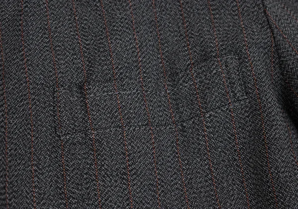 COMME des GARCONS HOMME DEUX Poly Stripeed Fishtail Jacket K-162103_006