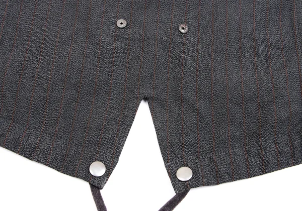 COMME des GARCONS HOMME DEUX Poly Stripeed Fishtail Jacket K-162103_016